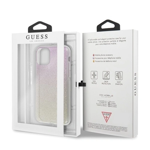 Kup Etui Guess GUHCN58PCUGLGPI Apple iPhone 11 Pro rozie-aurie/gold pink hard case Gradient Glitter - GUE424GLDPNK - {ean13} - Sklep Home Screen
