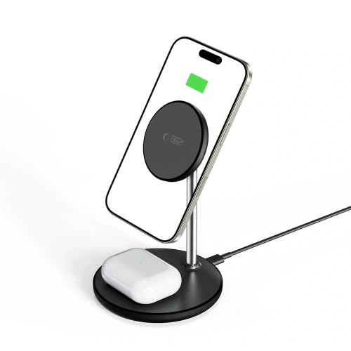 Kup Tech-Protect QI15W-A39 2in1 Magnetic Încărcător Wireless MagSafe Negru - THP3616 - {ean13} - Sklep Home Screen