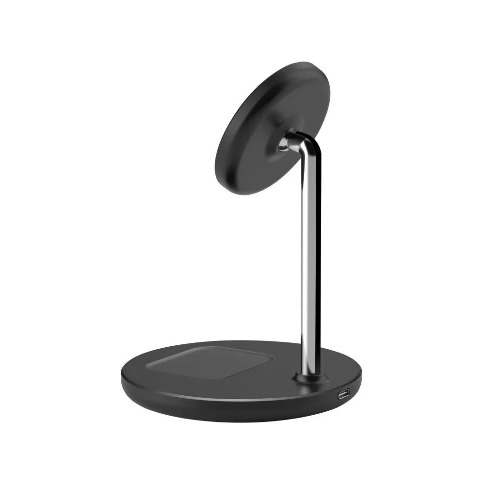 Ładowarka bezprzewodowa Tech-Protect QI15W-A39 2in1 Magnetic MagSafe Wireless Charger Black