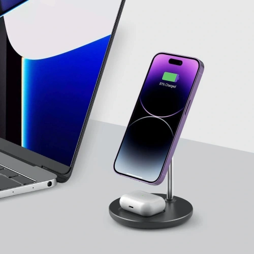 Kup Tech-Protect QI15W-A39 2in1 Magnetic Încărcător Wireless MagSafe Negru - THP3616 - {ean13} - Sklep Home Screen