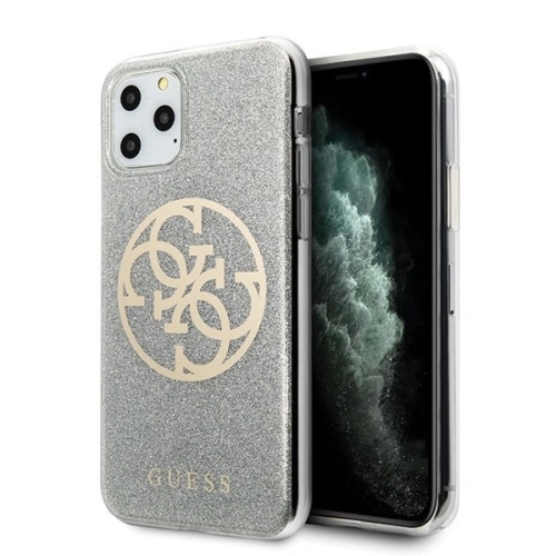 Kup Guess Apple Tasche GUHCN58PCUGLLG iPhone 11 Pro hellgrau/hellgrau Hartschale Glitter 4G Circle Logo - GUE425GRY - {ean13} - Sklep Home Screen