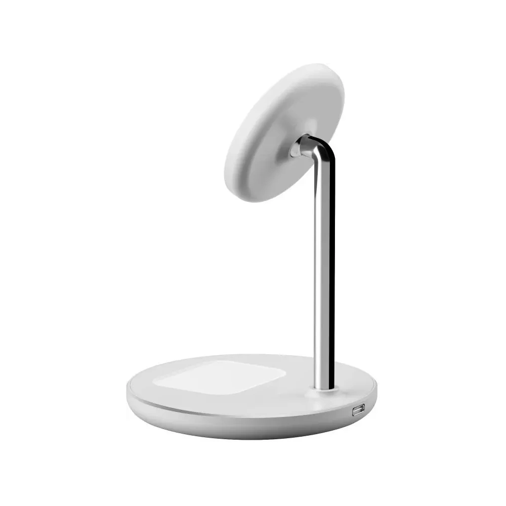 Ładowarka bezprzewodowa Tech-Protect QI15W-A39 2in1 Magnetic MagSafe Wireless Charger White