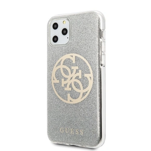 Kup Guess Apple Tasche GUHCN58PCUGLLG iPhone 11 Pro hellgrau/hellgrau Hartschale Glitter 4G Circle Logo - GUE425GRY - {ean13} - Sklep Home Screen