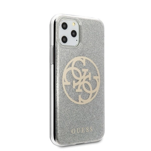 Kup Guess Apple Tasche GUHCN58PCUGLLG iPhone 11 Pro hellgrau/hellgrau Hartschale Glitter 4G Circle Logo - GUE425GRY - {ean13} - Sklep Home Screen