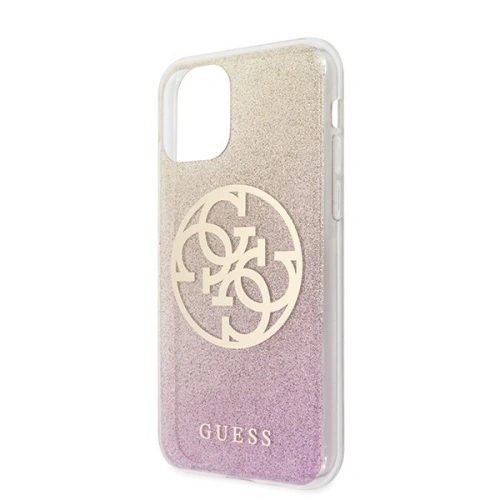Kup Etui Guess GUHCN58PCUGLPGG Apple iPhone 11 Pro rózsaszín-arany/glitter gradient 4G kör logó - GUE426GLDPNK - {ean13} - Sklep Home Screen