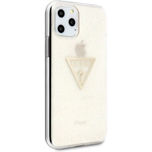 Kup Etui Guess GUHCN58SGTLGO Apple iPhone 11 Pro aur/gold carcasă rigidă Glitter Triangle - GUE427GLD - {ean13} - Sklep Home Screen