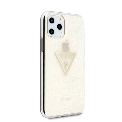 Kup Etui Guess GUHCN58SGTLGO Apple iPhone 11 Pro złoty/gold hard case Glitter Triangle - GUE427GLD - {ean13} - Sklep Home Screen