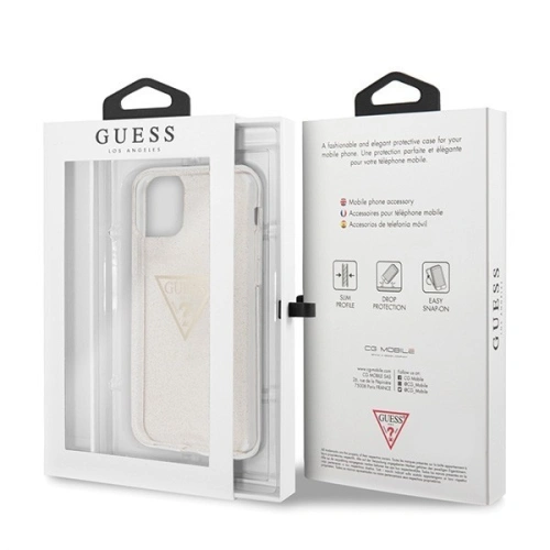 Kup Etui Guess GUHCN58SGTLGO Apple iPhone 11 Pro złoty/gold hard case Glitter Triangle - GUE427GLD - {ean13} - Sklep Home Screen