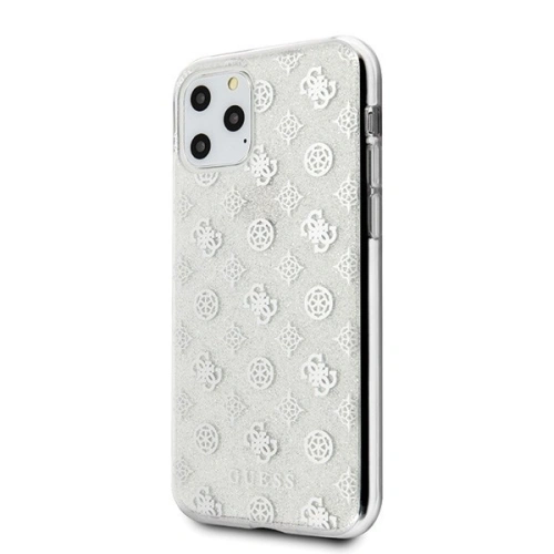 Kup Etui Guess GUHCN58TPESI Apple iPhone 11 Pro srebrny/silver hard case 4G Peony Glitter - GUE428SLV - {ean13} - Sklep Home Screen