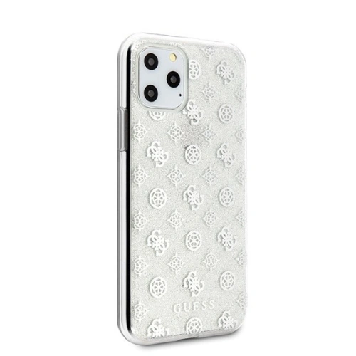 Kup Etui Guess GUHCN58TPESI Apple iPhone 11 Pro srebrny/silver hard case 4G Peony Glitter - GUE428SLV - {ean13} - Sklep Home Screen