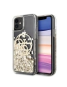 Guess GUHCN61LGGITDGO iPhone 11 gold hard case Circle Liquid Glitter