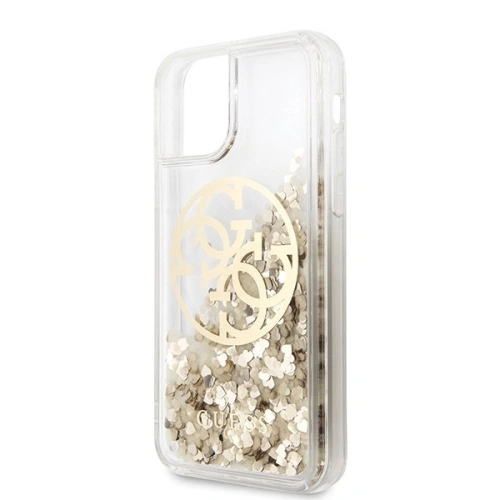 Buy Guess GUHCN61LGGITDGO iPhone 11 gold hard case Circle Liquid Glitter - GUE429GLD - {ean13} - Home Screen Store Europe