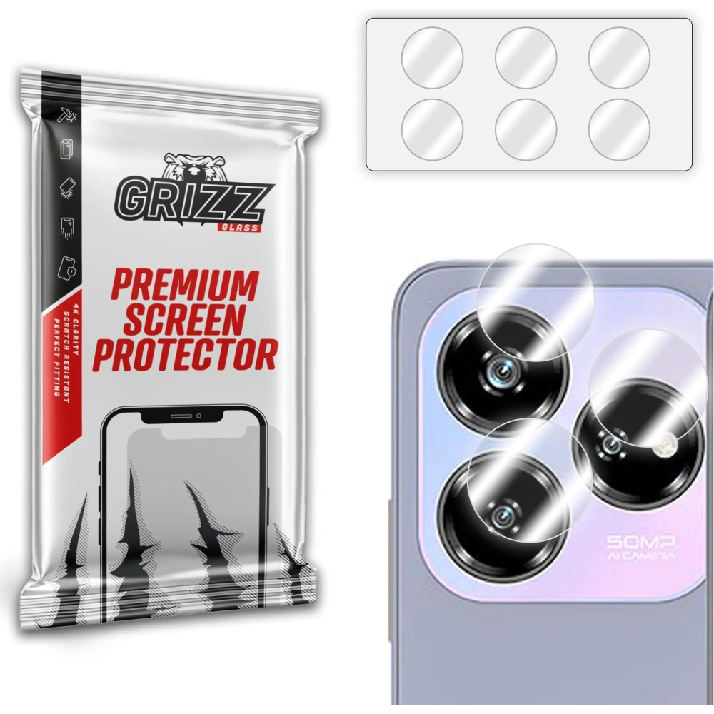 Szkło na aparat GrizzGlass HybridGlass Camera do ZTE Blade V60 Design