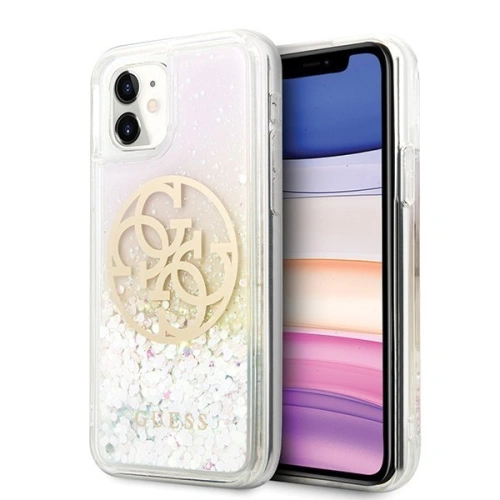 Kup Guess Apple Case GUHCN61LGIRGP iPhone 11 Hartschalenetui Gradient Liquid Glitter Circle Logo - GUE430 - {ean13} - Sklep Home Screen
