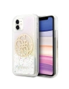 Etui Guess GUHCN61LGIRGP Apple iPhone 11 kemény tok Gradient Liquid Glitter Circle Logo
