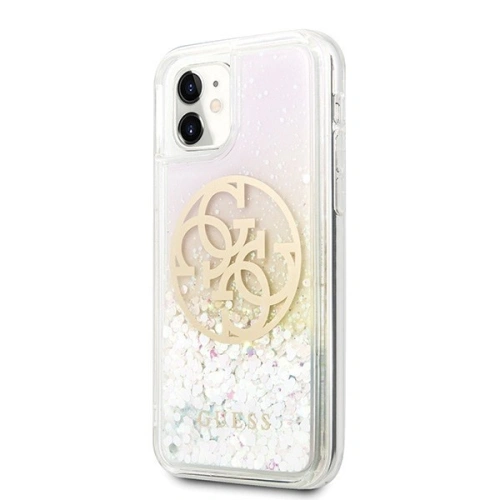 Kup Guess Apple Case GUHCN61LGIRGP iPhone 11 Hartschalenetui Gradient Liquid Glitter Circle Logo - GUE430 - {ean13} - Sklep Home Screen