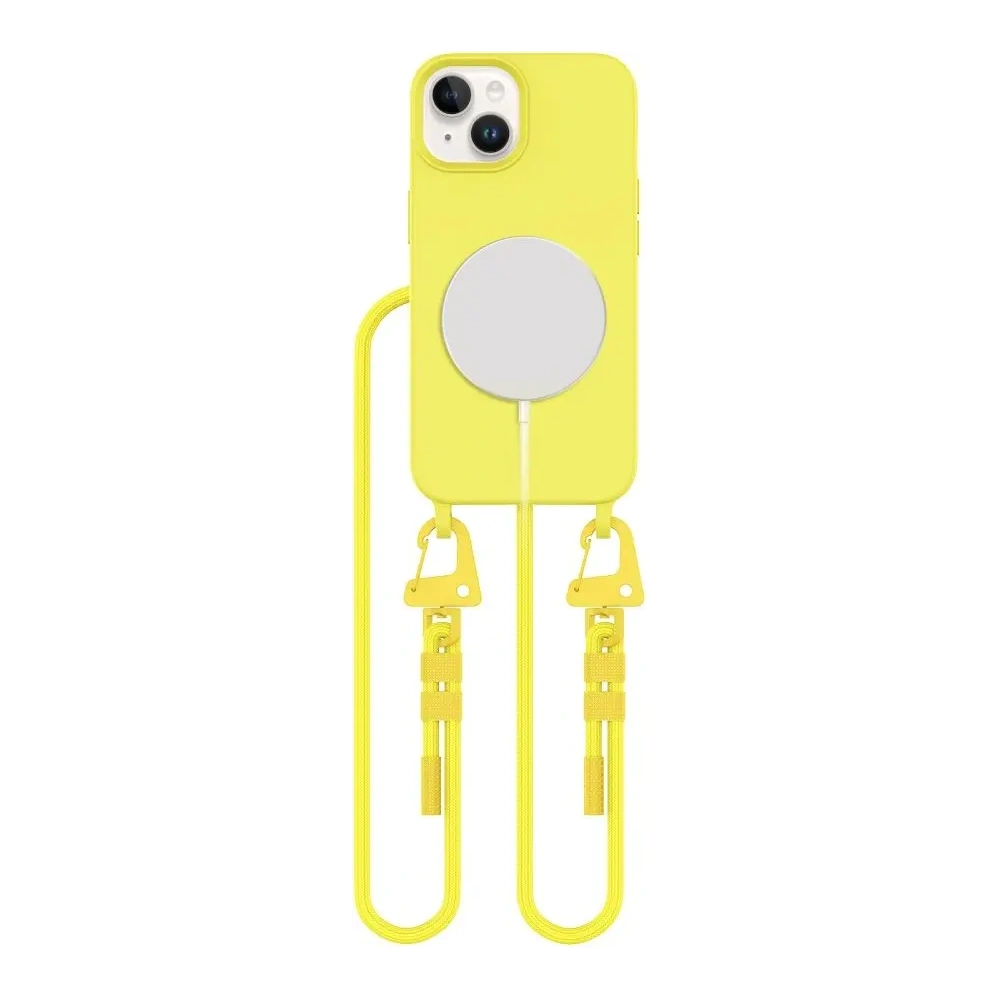 Etui Tech-Protect Magnecklace MagSafe Apple iPhone 14 Canary Yellow