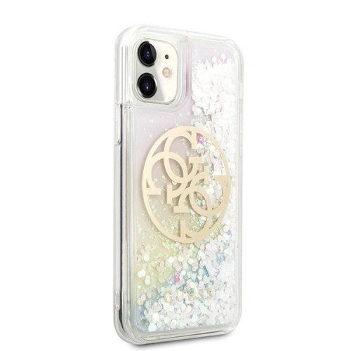 Kup Guess Apple Case GUHCN61LGIRGP iPhone 11 Hartschalenetui Gradient Liquid Glitter Circle Logo - GUE430 - {ean13} - Sklep Home Screen