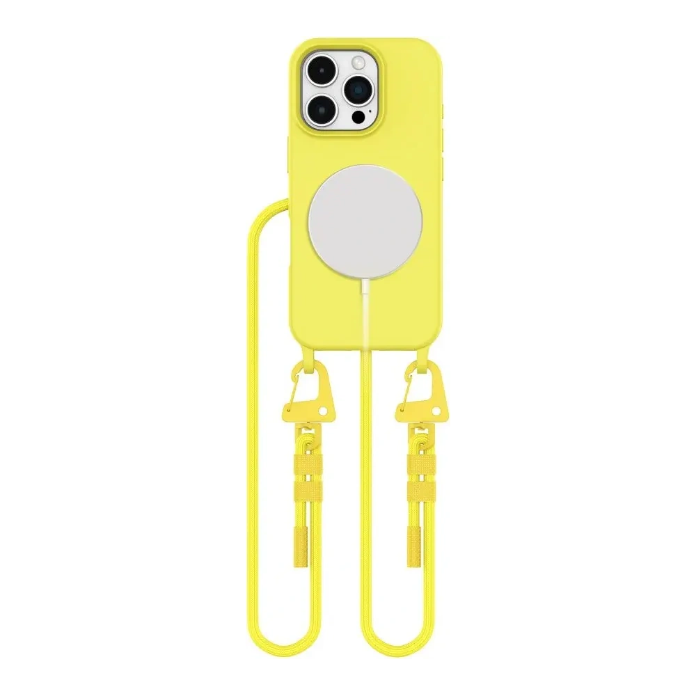Etui Tech-Protect Magnecklace MagSafe Apple iPhone 16 Pro Canary Yellow