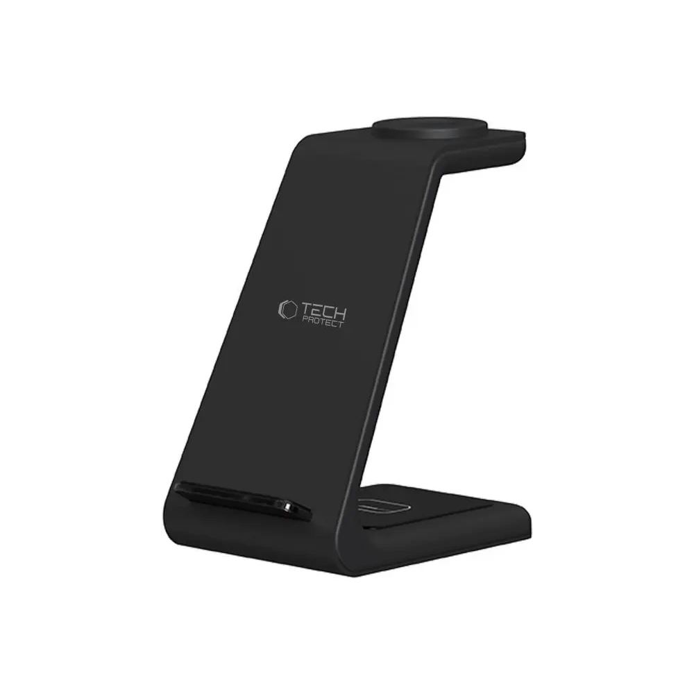 Ładowarka indukcyjna Tech-Protect QI15W-A36 3in1 Wireless Charger For Android Black