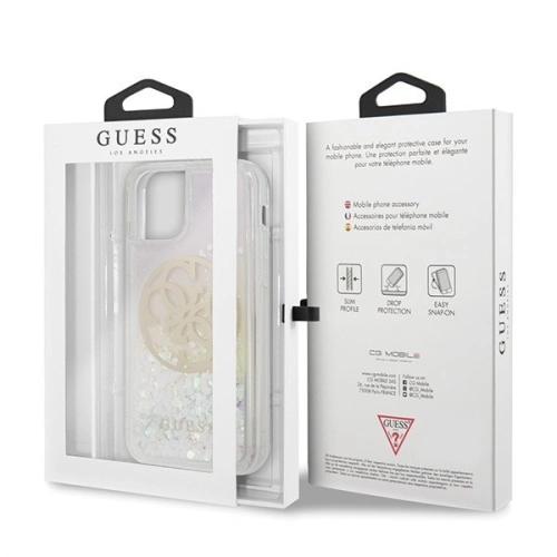 Kup Guess Apple Case GUHCN61LGIRGP iPhone 11 Hartschalenetui Gradient Liquid Glitter Circle Logo - GUE430 - {ean13} - Sklep Home Screen
