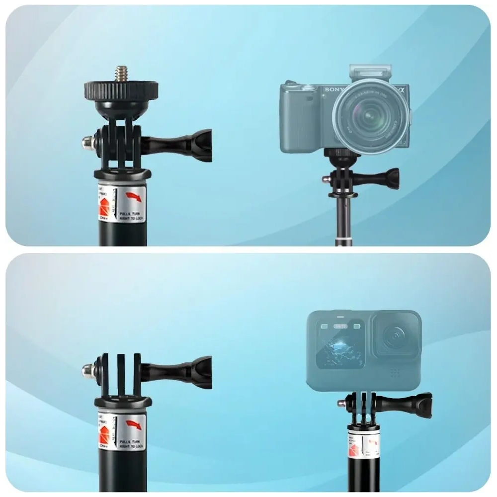 Kijek selfie stick Tech-Protect GA100 Monopad & Selfie Stick GOPRO / DJI Black