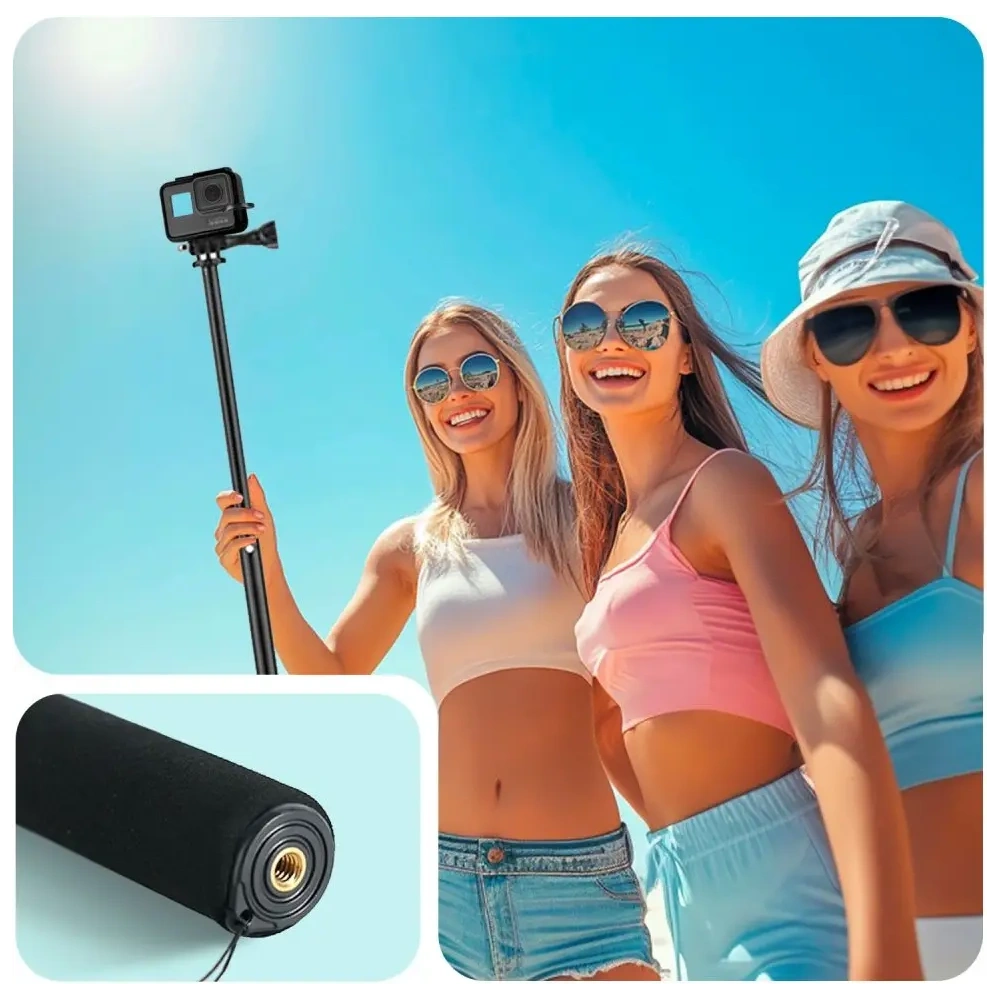 Kijek selfie stick Tech-Protect GA100 Monopad & Selfie Stick GOPRO / DJI Black