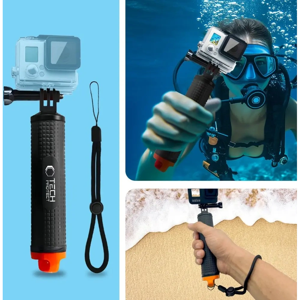 Uchwyt wypornościowy Tech-Protect GA100 Float Hand Grip GOPRO / DJI Black
