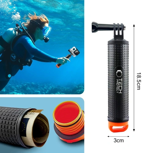 Kup Uchwyt vypouštěcí Tech-Protect GA100 Float Hand Grip GOPRO / DJI Černý - THP3625 - {ean13} - Sklep Home Screen