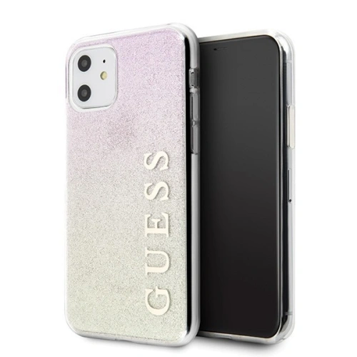 Kup Etui Guess GUHCN61PCUGLGPI Apple iPhone 11 różowo-złoty/gold pink hard case Gradient Glitter - GUE431GLDPNK - {ean13} - Sklep Home Screen