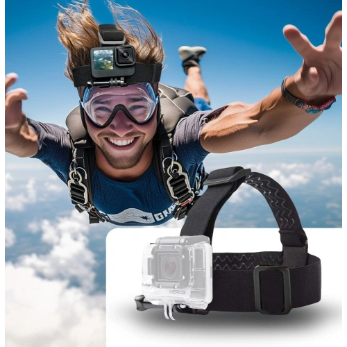 Buy Tech-Protect GA100 Head Mount GOPRO / DJI Black - THP3626 - {ean13} - Home Screen Store Europe