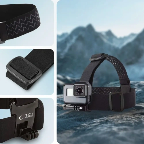 Buy Tech-Protect GA100 Head Mount GOPRO / DJI Black - THP3626 - {ean13} - Home Screen Store Europe