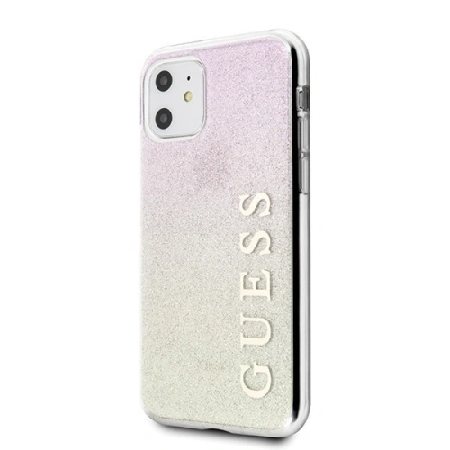 Kup Etui Guess GUHCN61PCUGLGPI Apple iPhone 11 růžovo-zlatý/gold pink hard case Gradient Glitter - GUE431GLDPNK - {ean13} - Sklep Home Screen