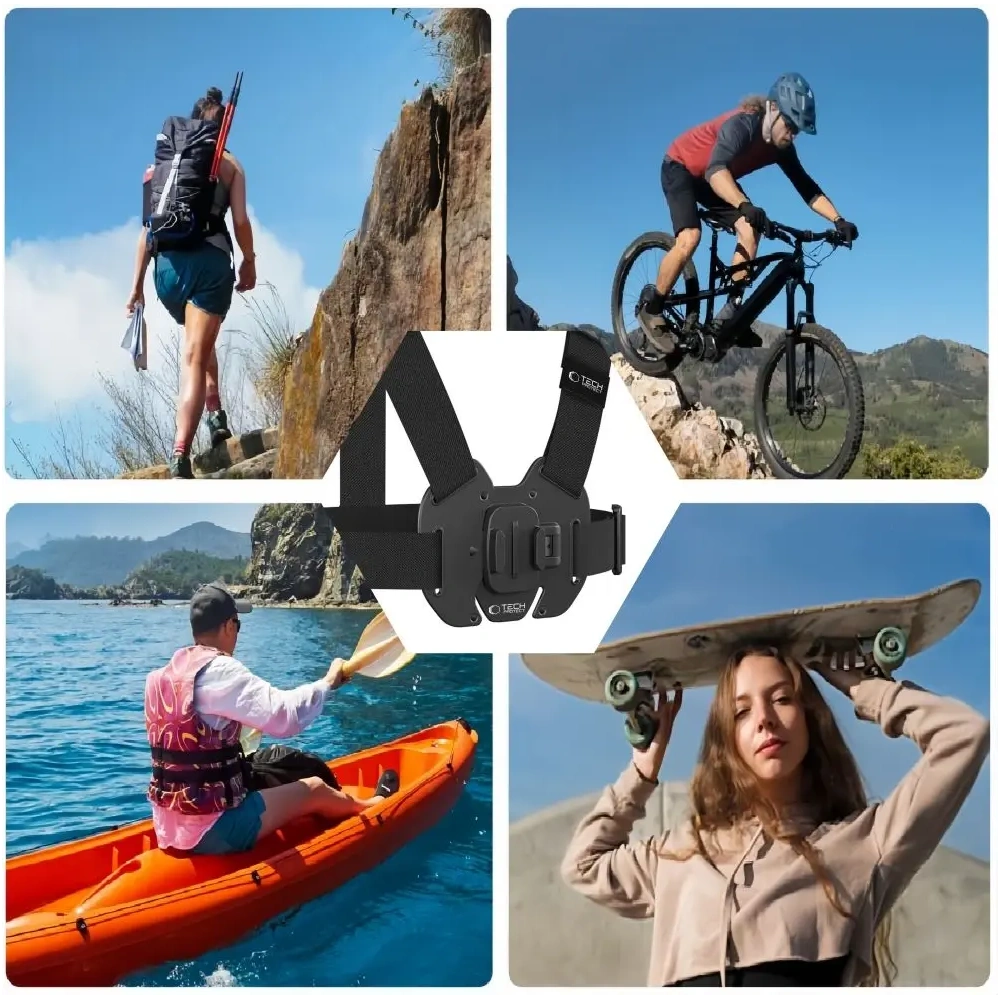 Szelki Tech-Protect GA100 Chest Mount GOPRO / DJI Black