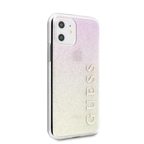 Kup Etui Guess GUHCN61PCUGLGPI Apple iPhone 11 růžovo-zlatý/gold pink hard case Gradient Glitter - GUE431GLDPNK - {ean13} - Sklep Home Screen
