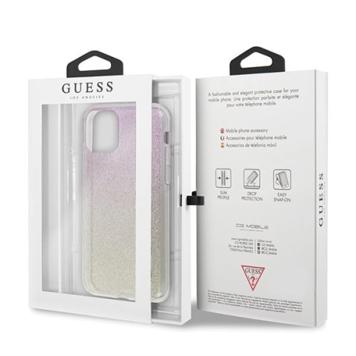 Kup Etui Guess GUHCN61PCUGLGPI Apple iPhone 11 růžovo-zlatý/gold pink hard case Gradient Glitter - GUE431GLDPNK - {ean13} - Sklep Home Screen