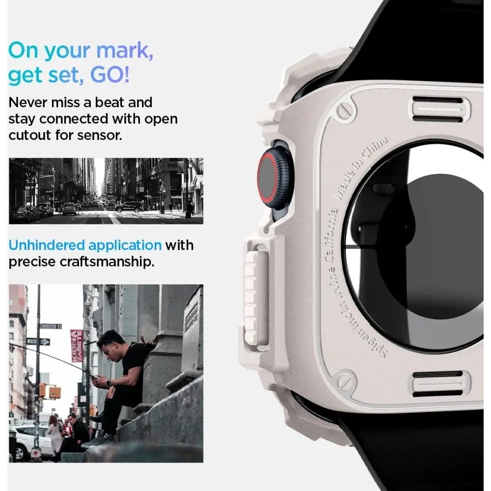 Etui Spigen Rugged Armor Apple Watch 10 / 11 46mm Dune Beige