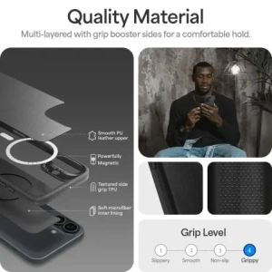 Kup Spigen Cyrill Kajuk Mag MagSafe Apple iPhone 16 Fekete - SPN16574 - {ean13} - Sklep Home Screen