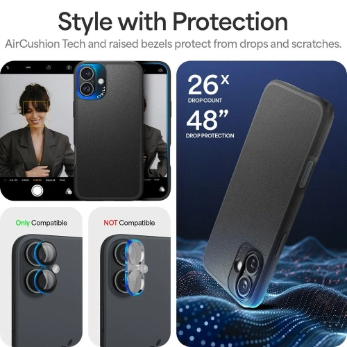 Kup Spigen Cyrill Kajuk Mag MagSafe Apple iPhone 16 Negru - SPN16574 - {ean13} - Sklep Home Screen