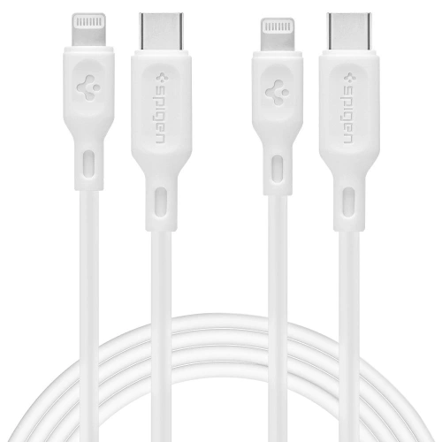 Kup Spigen Cablu DuraSync MFi USB-C / Lightning 100cm Alb [2 PACHET] - SPN16580 - {ean13} - Sklep Home Screen