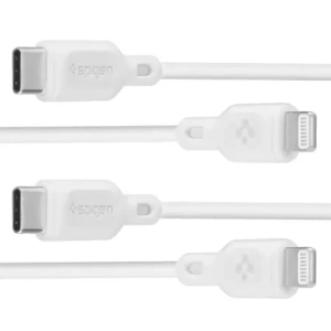 Kup Kabel Spigen DuraSync MFi USB-C / Lightning Cable 100cm Bílý [2 PACK] - SPN16580 - {ean13} - Sklep Home Screen
