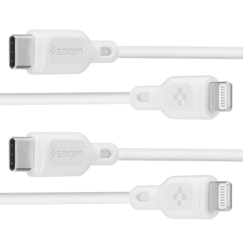Kup Spigen Cablu DuraSync MFi USB-C / Lightning 100cm Alb [2 PACHET] - SPN16580 - {ean13} - Sklep Home Screen