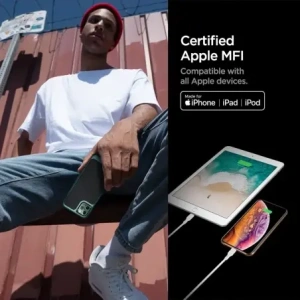 Kup Kabel Spigen DuraSync MFi USB-C / Lightning Cable 100cm White [2 PACK] - SPN16580 - {ean13} - Sklep Home Screen