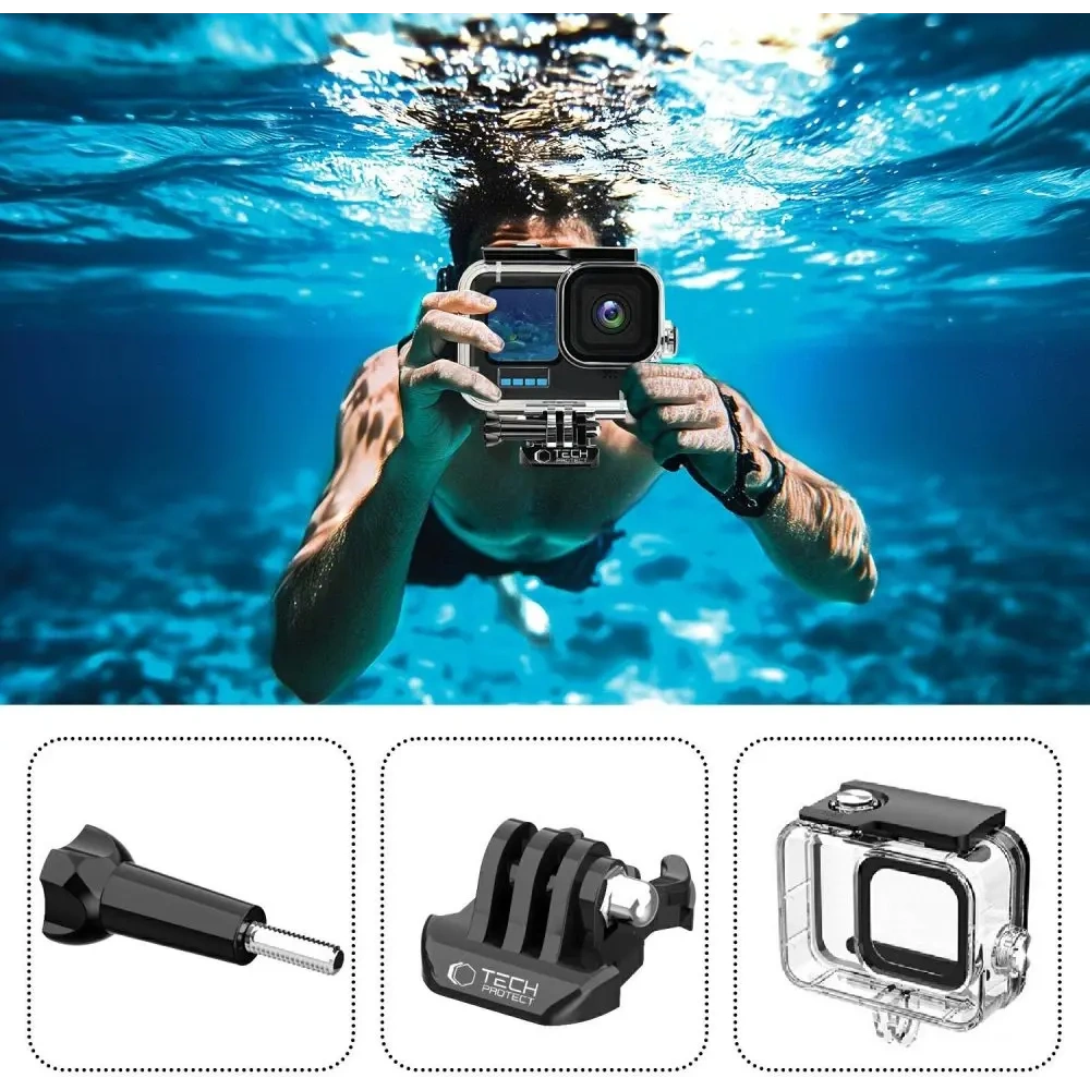 Obudowa Tech-Protect GA200 Waterproof Case GOPRO Hero 9 / 10 / 11 / 12 / 13 Clear
