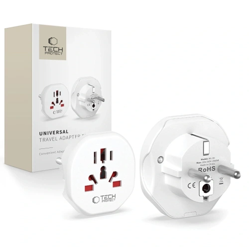 Kup Tech-Protect Universeller Reiseadapter aus der EU Weiß - THP3630 - {ean13} - Sklep Home Screen