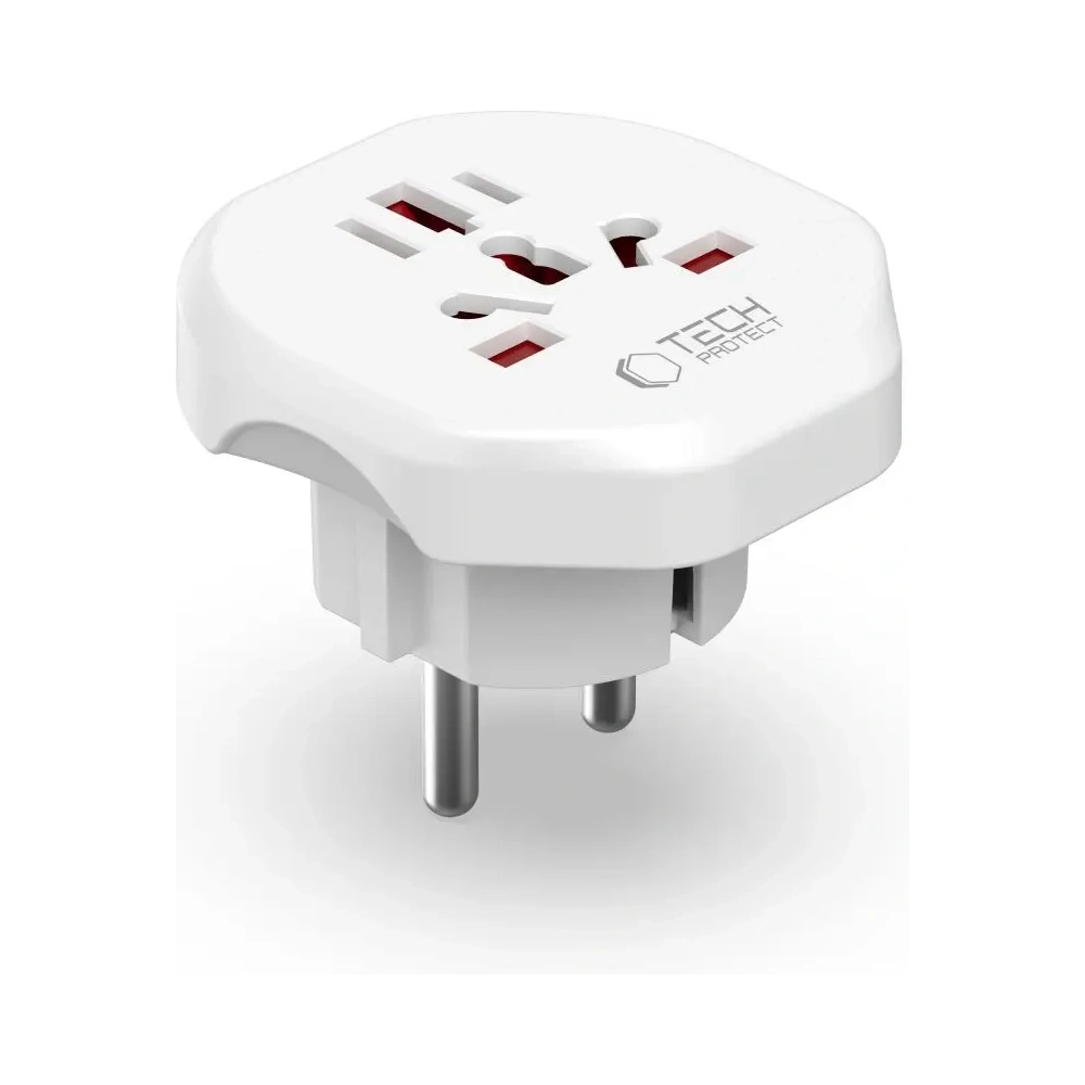 Przejściówka podróżna Tech-Protect Universal Travel Adapter From EU White