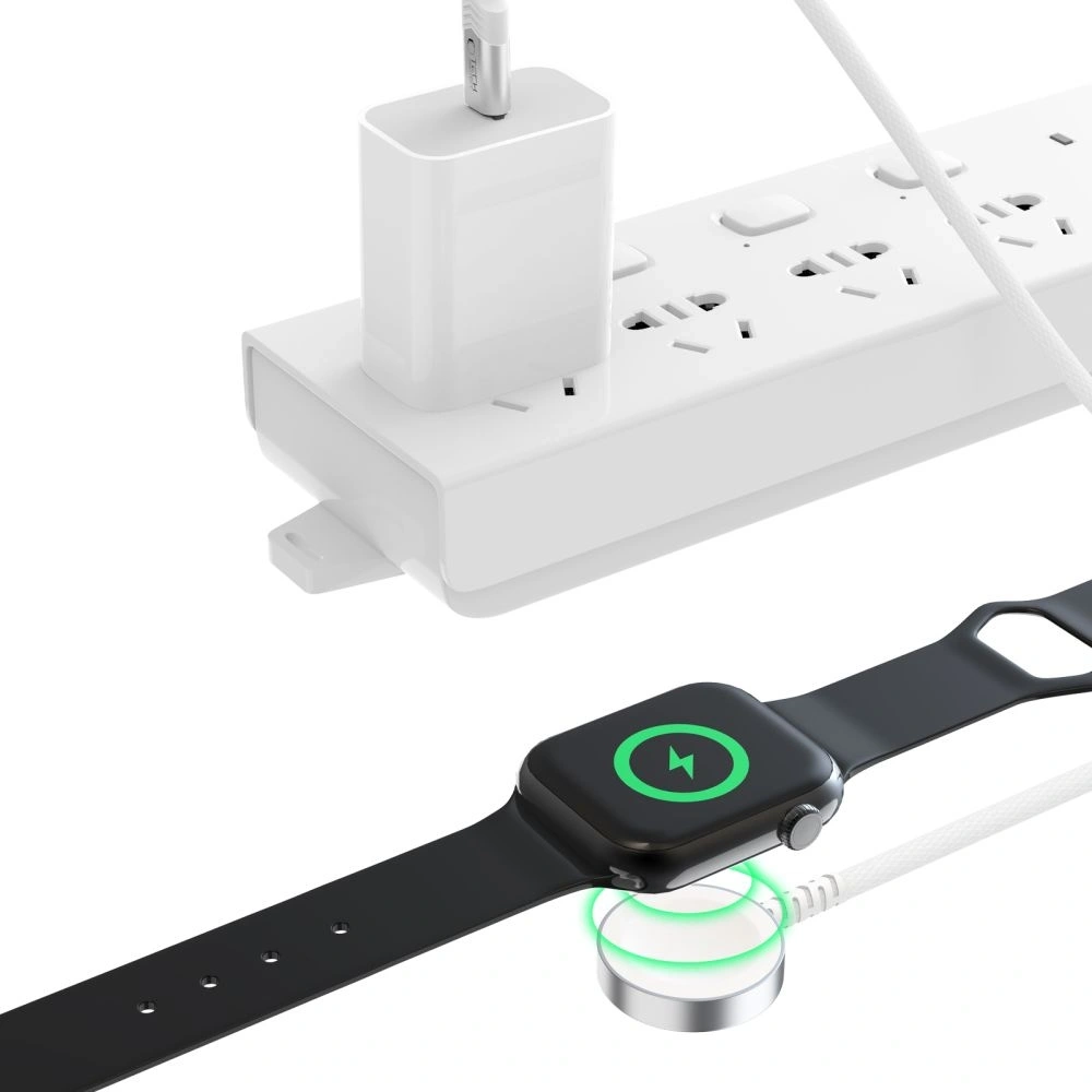 Ładowarka bezprzewodowa Tech-Protect MC01 Ultraboost Magnetic Charger USB-C Cable 120cm Apple Watch White