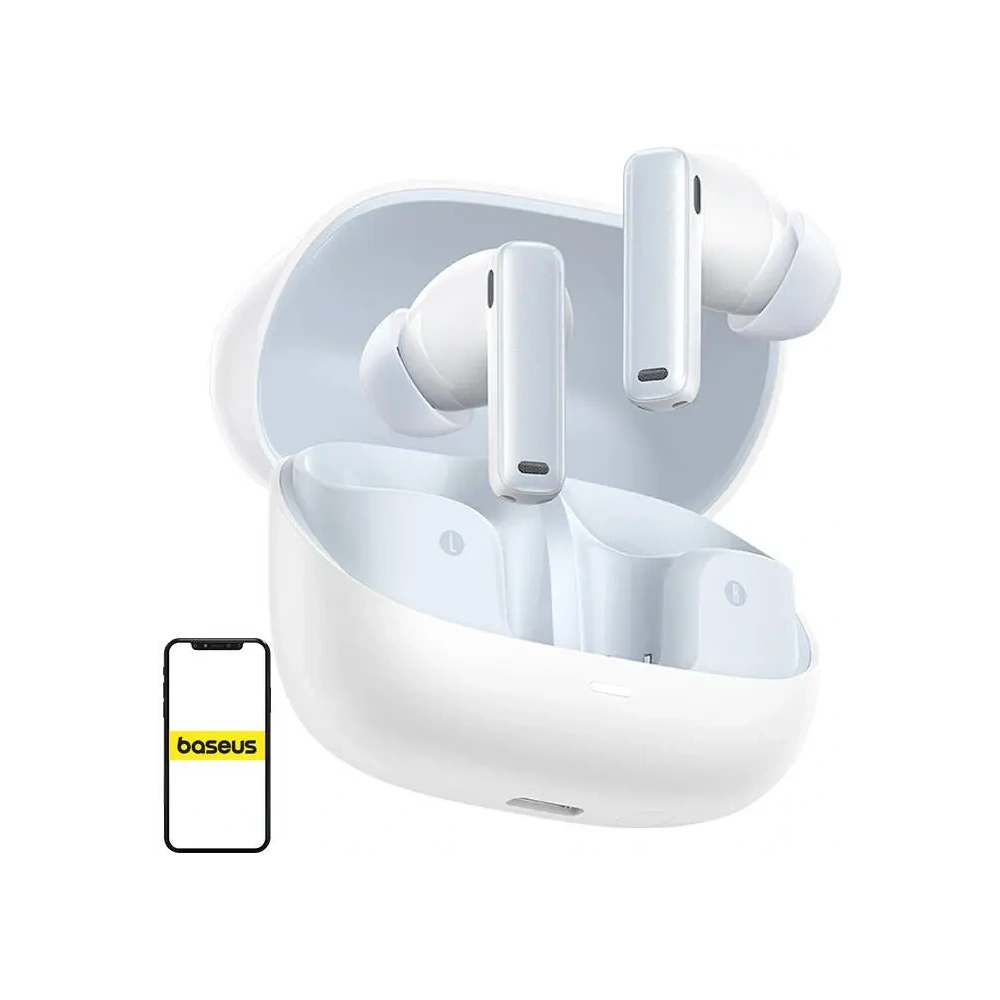 Bezprzewodowe słuchawki dokanałowe TWS Baseus Bowie M2s Bluetooth 5.3 (białe)