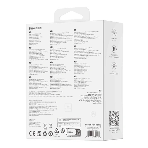 Kup Bezprzewodowe słuchawki dokanałowe TWS Baseus Bowie M2s Bluetooth 5.3 (białe) - BSU8901 - {ean13} - Sklep Home Screen