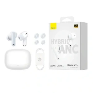 Kup Bezdrátová sluchátka do uší TWS Baseus Bowie M2s Bluetooth 5.3 (bílá) - BSU8901 - {ean13} - Sklep Home Screen
